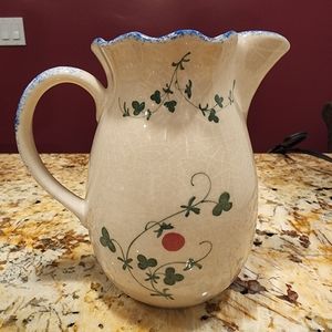 COTE BASQUE VINTAGE HAND -  PAINTED PITCHER